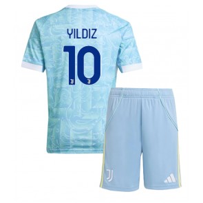 Juventus Kenan Yildiz #10 Vieraspaita Lapsille 2025-26 Lyhythihainen (+ shortsit)